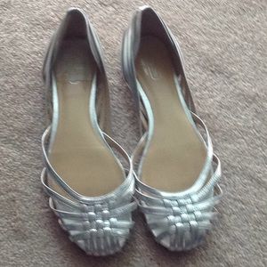 Coach silver sandals